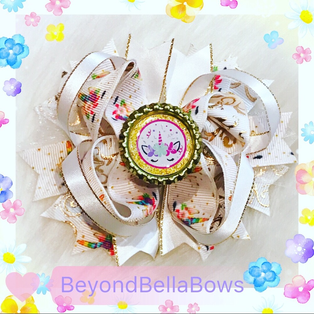 Unicorn 🦄 Bow Hair Clip